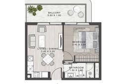 1 bedroom apartment